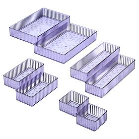 "As Is" Improvements Clear Drawer Organizers - Set of 8