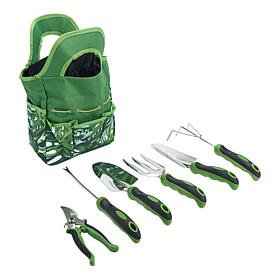 "As Is" Improvements Set of 6 Garden Tools with Bag