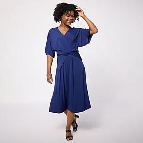 "As Is" In Earnest by Byron Lars Draped Sash Jersey Dress