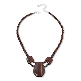 "As Is" Jay King African Tiger Chalcedony Necklace
