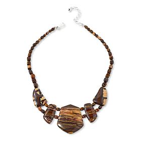 "As Is" Jay King Multicolor Blyde River Canyon Quartzite 18" Necklace