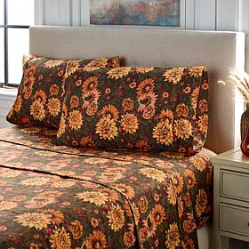 "As Is" Jeffrey Banks 4-piece Harvest Microfiber Sheet Set  