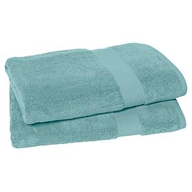 "As Is" Joy CleanBoss 2-piece USA Grown Cotton Jumbo Luxe Bath Sheets