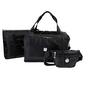 "As Is" Joy CleanBoss Expandable Pop Tote with Belt Bag & New Coole...