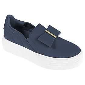 "As Is" Joy Luxe Slip-On Genuine Leather Bow Sneaker w/Orthotic Insole