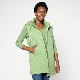 "As Is" Joy Performance Luxe All-Weather Puffer Vest with Removable...