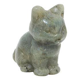 "As Is" KALIFANO Gemstone Cat Carving