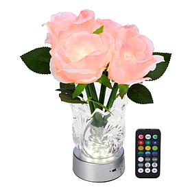 "As Is" Living Glow Rechargeable LED Color Changing Flower Light 