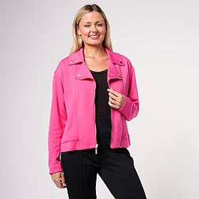 "As Is" Mark & James by Badgley Mischka Double Closure Moto Jacket