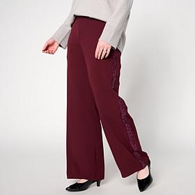 "As Is" Mark & James by Badgley Mischka Peyton Sequin Side Stripe Pant