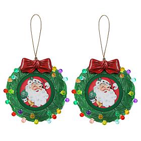 "As Is" Mr. Christmas Recordable Ornaments 2-Pack