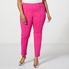 "As Is" Nina Leonard Millennium Tummy-Smoothing Ankle Pant