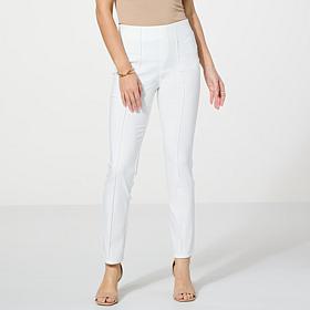 "As Is" Nina Leonard Millennium Tummy-Smoothing Ankle Pant