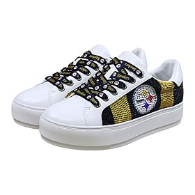 "As Is" Officially Licensed NFL Lace-Up Sparkle Sneaker by Cuce Sho...