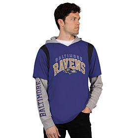 "As Is" Officially Licensed NFL Men's Lg-Slve Fashion Layr Top by Glll