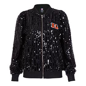 "As Is" Officially Licensed NFL Women's Sequin Jacket by Cuce - Ben...