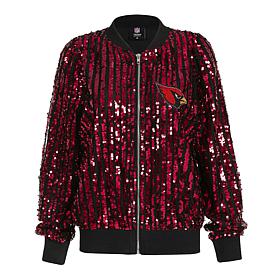 "As Is" Officially Licensed NFL Women's Sequin Jacket by Cuce - Car...
