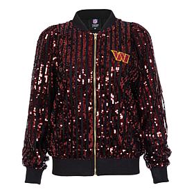 "As Is" Officially Licensed NFL Women's Sequin Jacket by Cuce - Was...