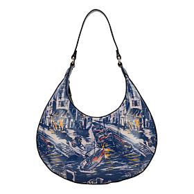 "As Is" Patricia Nash Coco Crescent Hobo Bag