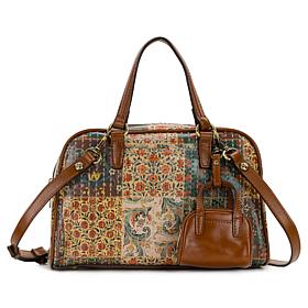 "As Is" Patricia Nash Dagali Satchel with Micro Hangoff