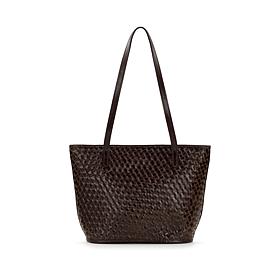 "As Is" Patricia Nash Emmie Leather Satchel Top Zip Tote Bag