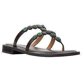 "As Is" Patricia Nash Fiorella Leather Thong Sandal