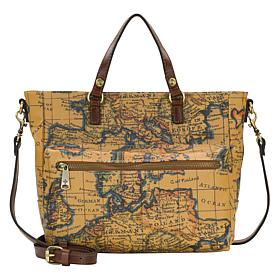 "As Is" Patricia Nash Maeva Coated Canvas Crossbody