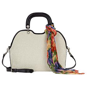 "As Is" Patricia Nash Ophelie Satchel with Scarf