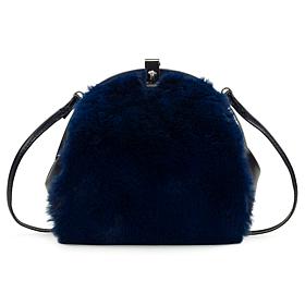 "As Is" Patricia Nash Portafina Faux Fur Frame Crossbody Bag
