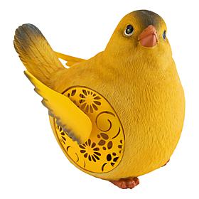 "As Is" Plow and Hearth Solar Resin Bird Garden Decor