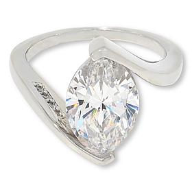 "As Is" Radiance by Absolute™ 7.02ct Marquise Solitaire Bypass Ring