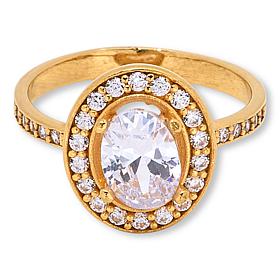 "As Is" Radiance by Absolute™ x Katharine McPhee 2.60ct Oval Halo Ring