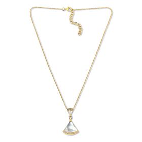 "As Is" Rarities Mother-of-Pearl & Multigem Gold-Pltd 18" Chain Ncklce