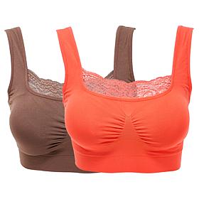"As Is" Rhonda Shear 2-pack Seamless Bra