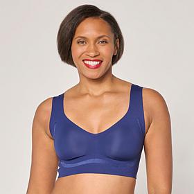"As Is" Rhonda Shear Invisible Edge Satin-Trim Bra