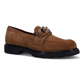 "As Is" Ron White Allison Suede Loafer with Satin Shoe Bag