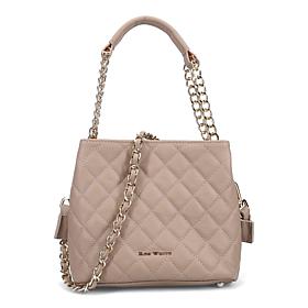 "As Is" Ron White Easton Quilted Nappa Leather Satchel Bag