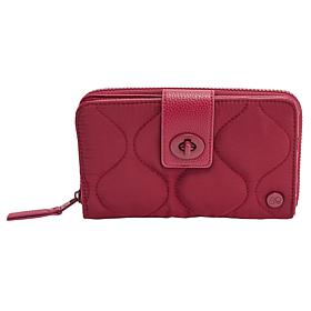 "As Is" Samantha Brown To-Go RFID Turn Lock Quilted Wallet