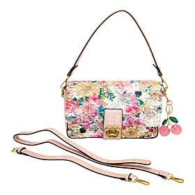 "As Is" Sharif Legacy Embroidered Flap Crossbody with Charm
