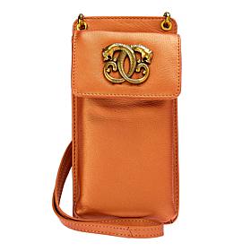 "As Is" Sharif Legacy Pearlized Leather Crossbody Bag