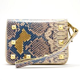 "As Is" Sharif Legacy RFID-Blocking Zip-Around Leather Wallet