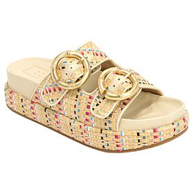 "As Is" SHUSHOP® Lori Footbed Flatform Sandal