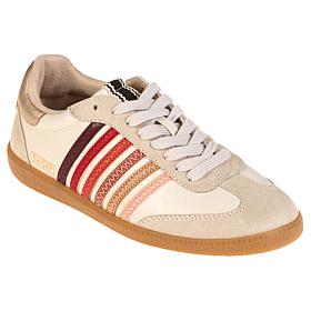 "As Is" SHUSHOP Steffie Striped Lace-Up Fashion Sneaker