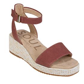 "As Is" SOUL Naturalizer Gloria Espadrille Wedge Heel