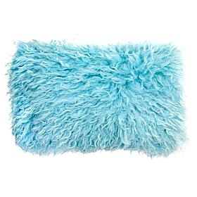 "As Is" South Street Loft Faux Mongolian Fur Lumbar Pillow