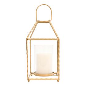 "As Is" South Street Loft Metal Lantern with LED Candle and Remote