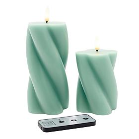 "As Is" South Street Loft Set of 2 LED Candles with Remote