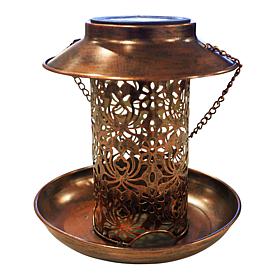 "As Is" Tower Hill by Christie Brinkley Solar Light Bird Feeder
