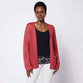 "As Is" TowerHill by Christie Brinkley Crochet Shrug