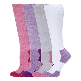 "As Is" TRUEENERGY Wide Over The Calf Socks - 4-pack